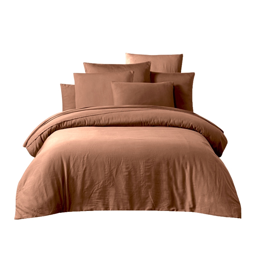 [H010_DH2_009] Linge de lit TALOA Mocaccino (Drap housse 140 x 200)