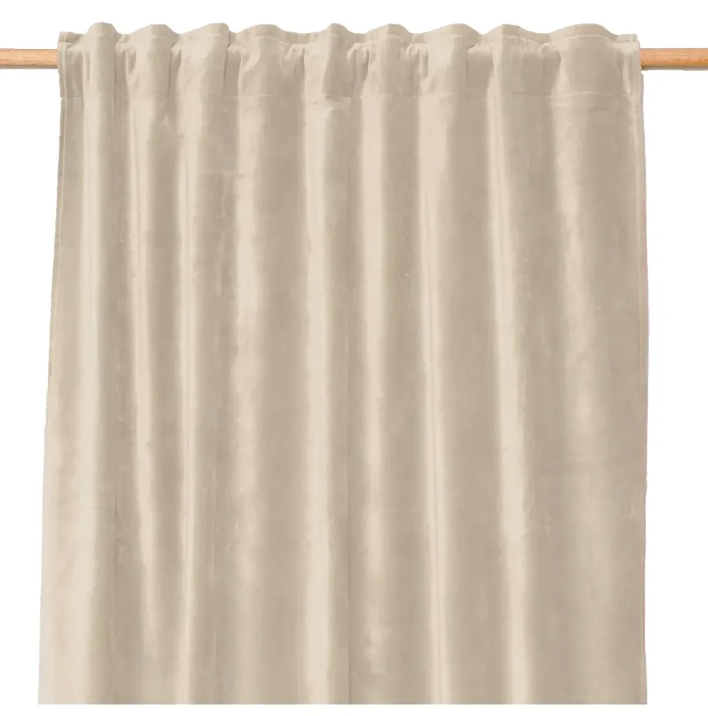 [100487_03_300] Rideau NEW DELHI craie - 135x300cm