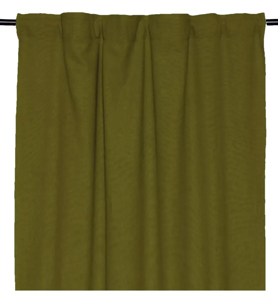 [100526T_11_280] Rideau ruflette figari olive - 130x280