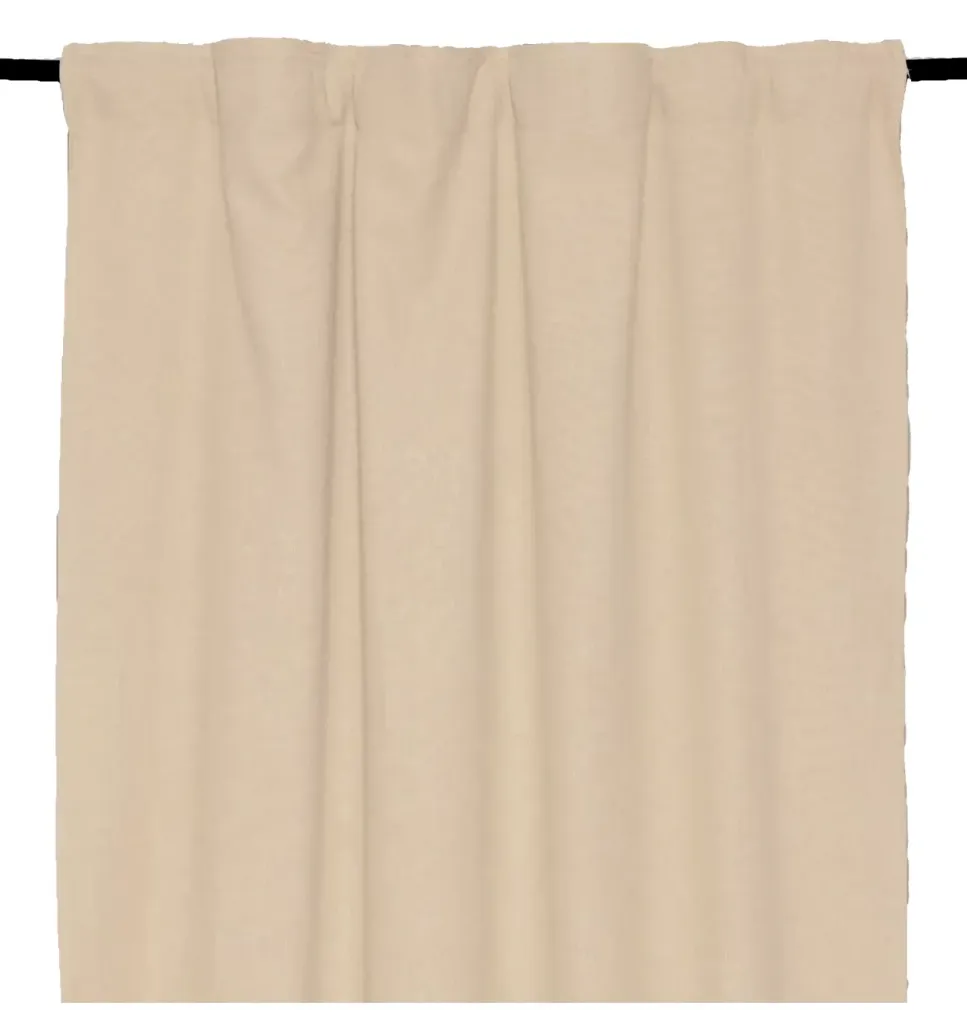 [100526T_01_280] Rideau ruflette figari - naturel 130x280