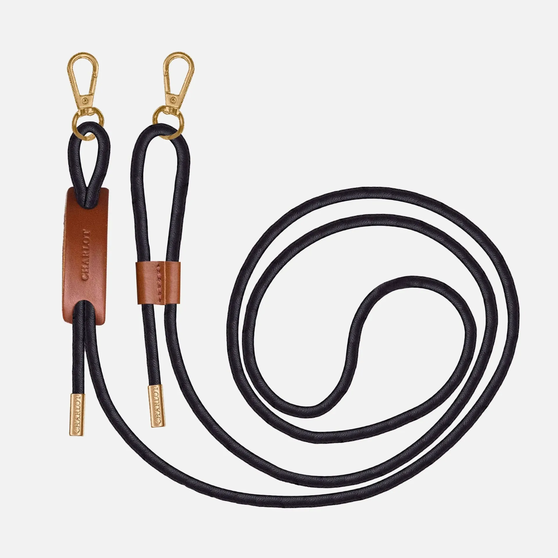 Noga Cuir Noir Doré