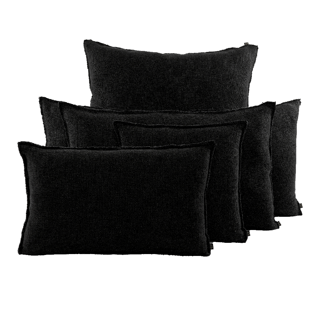 Housse de coussin California Noir