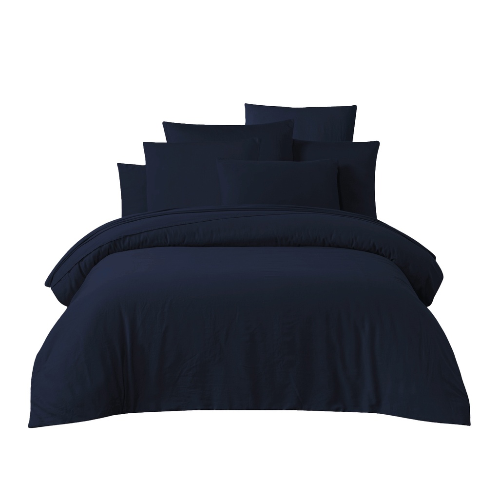 [H010_DH2_004] Linge de lit TALOA Encre (Drap housse 140 x 200)
