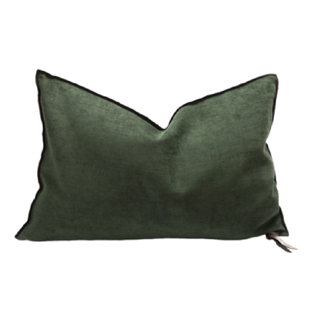 Coussin Vice Versa Chenille Soft Washed - avocat
