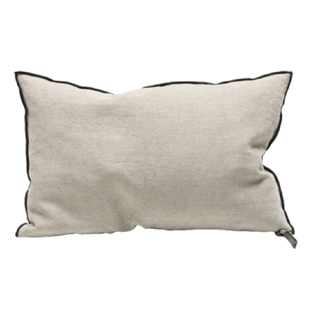 Coussin Vice Versa Chenille Soft Washed - ciment