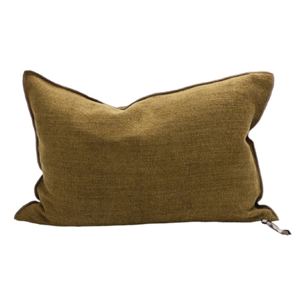 Coussin Vice Versa Chenille Vintage - bronze