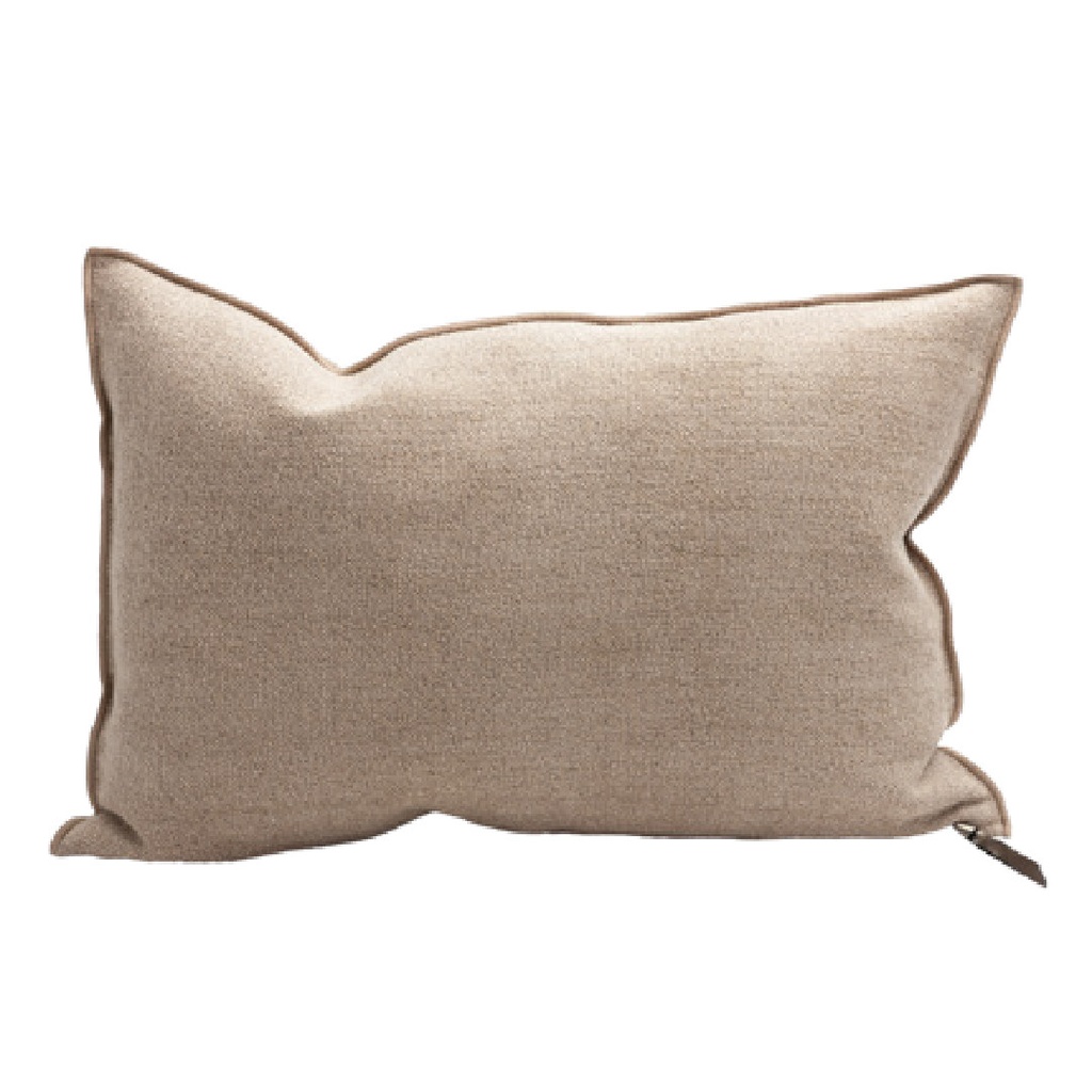 Coussin Vice Versa Chenille Vintage - nude
