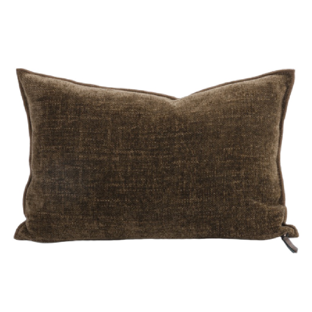 Coussin Vice Versa Chenille Visconti - bronze