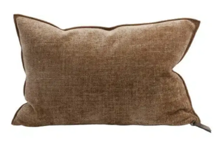 Coussin Vice Versa Chenille Visconti - terracotta