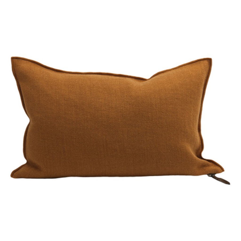 Coussin Vice Versa Lin Wabi Sabi Stone Washed - ambre (65 x 65 cm)