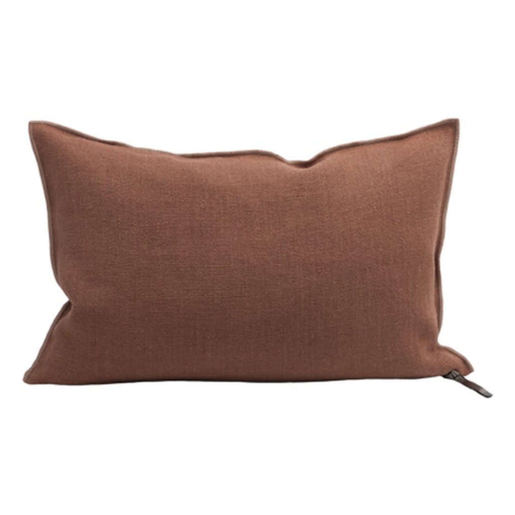 Coussin Vice Versa Lin Wabi Sabi Stone Washed - argile (65 x 65 cm)