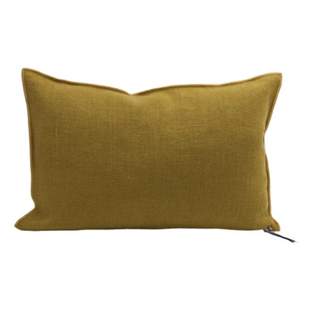 Coussin Vice Versa Lin Wabi Sabi Stone Washed - ocre (65 x 65 cm)
