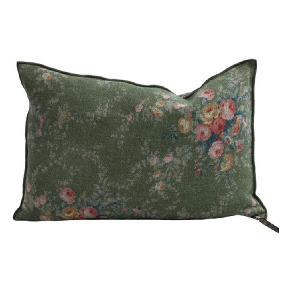 Coussin Vice Versa Lin Wabi-Sabi Imprimé - pompadour laurier (65 x 65 cm)