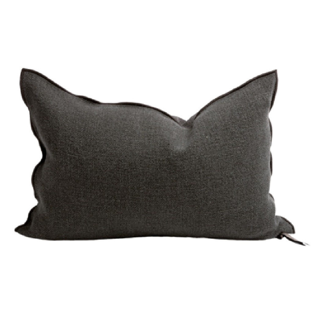Coussin Vice Versa Toile Formentera - charbon