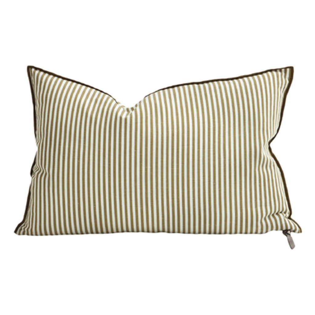 Coussin Vice Versa Toile Portofino - bronze (65 x 65 cm)