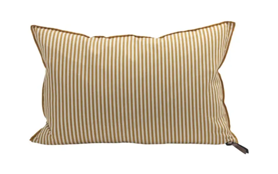Coussin Vice Versa Toile Portofino - ocre (65 x 65 cm)