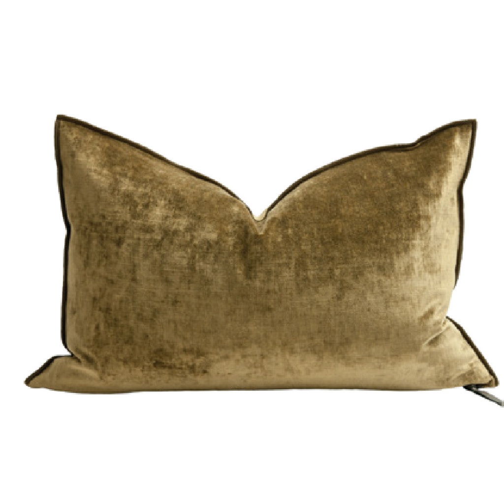 Coussin Vice Versa Velours Royal - bronze