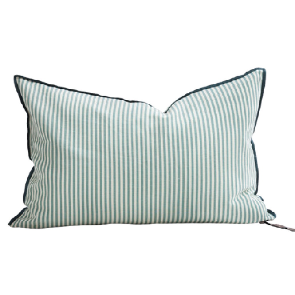 Coussin Vice Versa Toile Portofino - aqua (65 x 65 cm)