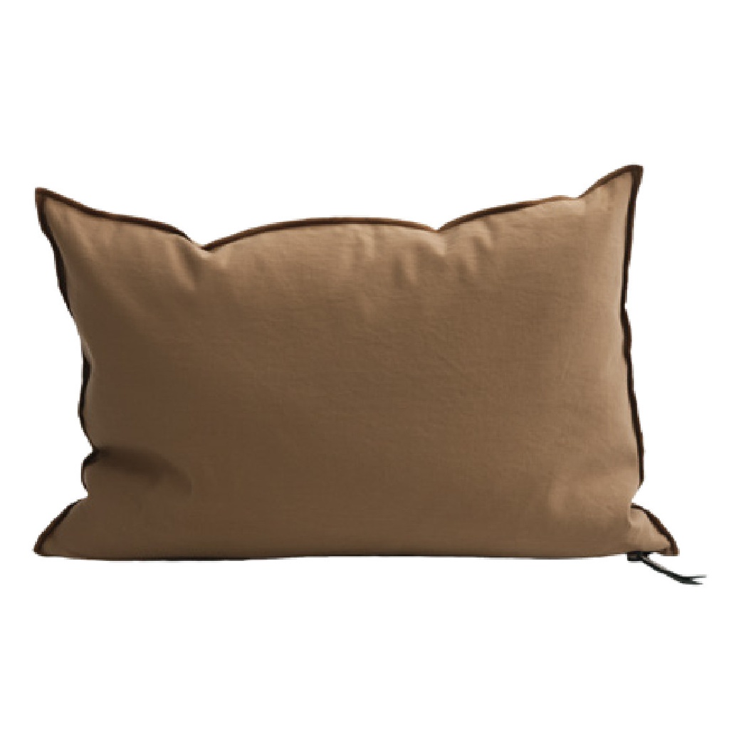 Coussin Vice Versa Satin Mimi - havane
