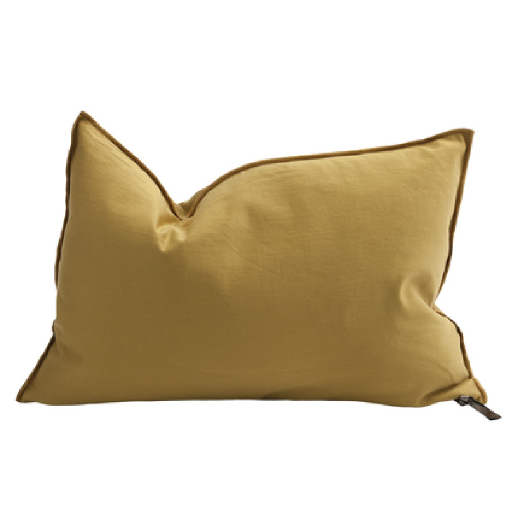 Coussin Vice Versa Satin Mimi - ocre
