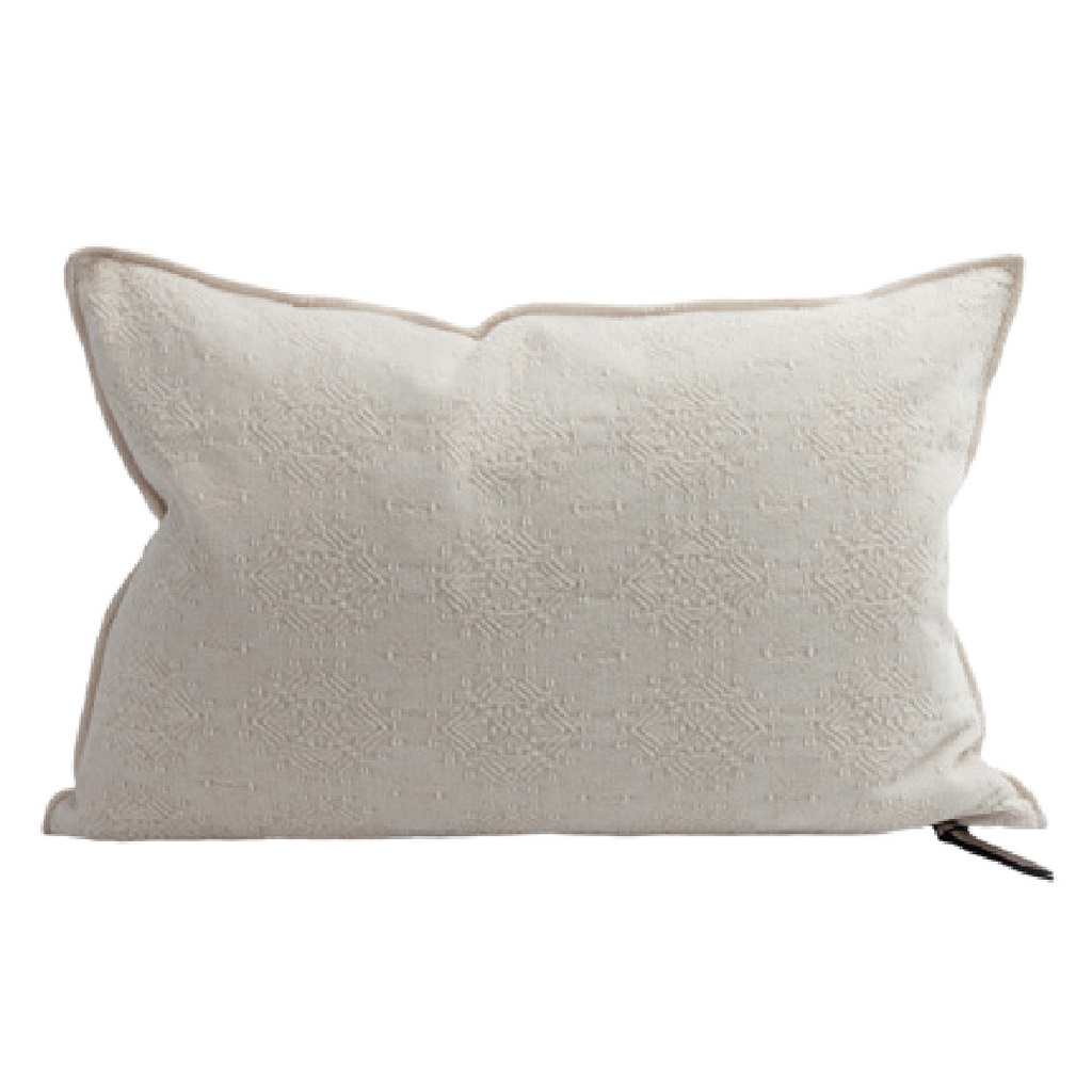 Coussin Vice Versa Jacquard Stone Washed Kilim - kilim fior di latte