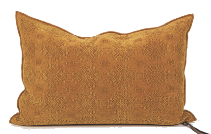 Coussin Vice Versa Jacquard Stone Washed Kilim - kilim ambre (65 x 65 cm)