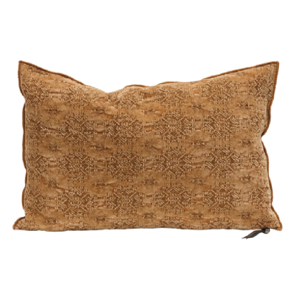 Coussin Vice Versa Jacquard Stone Washed Kilim - kilim terracotta