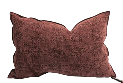 Coussin Vice Versa Jacquard Stone Washed Kilim - kilim chianti