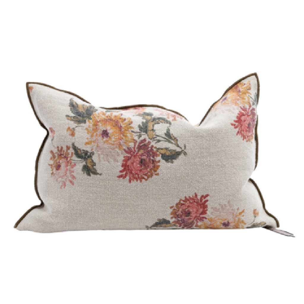 Coussin Vice Versa Lin Wabi-Sabi Imprimé - imperial bouquet