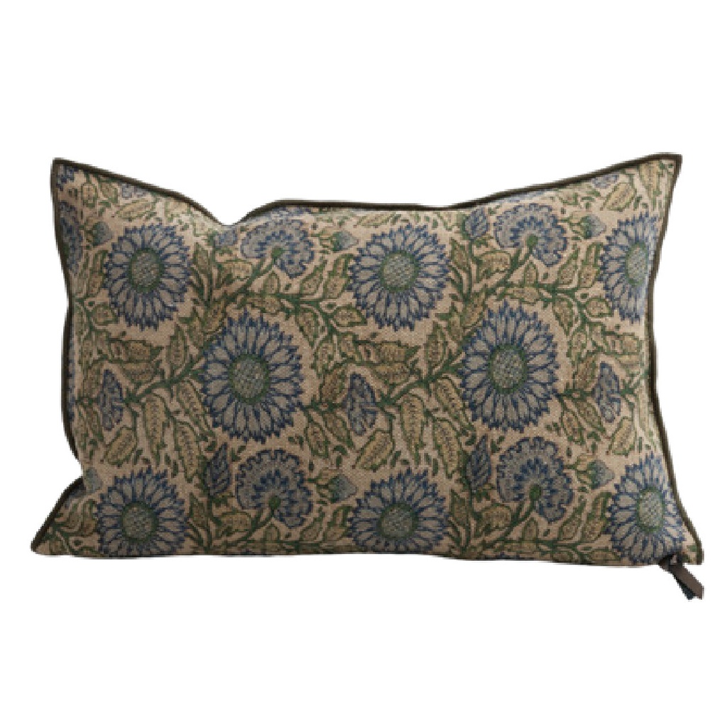 Coussin Vice Versa Lin Wabi-Sabi Imprimé - les tournesols nuage