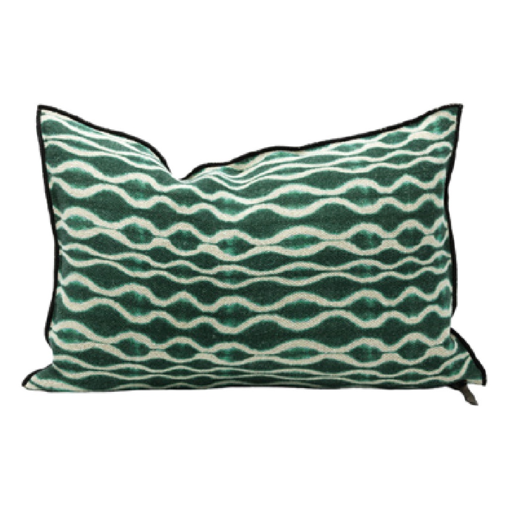 Coussin Vice Versa Lin Wabi-Sabi Imprimé - forest vibes