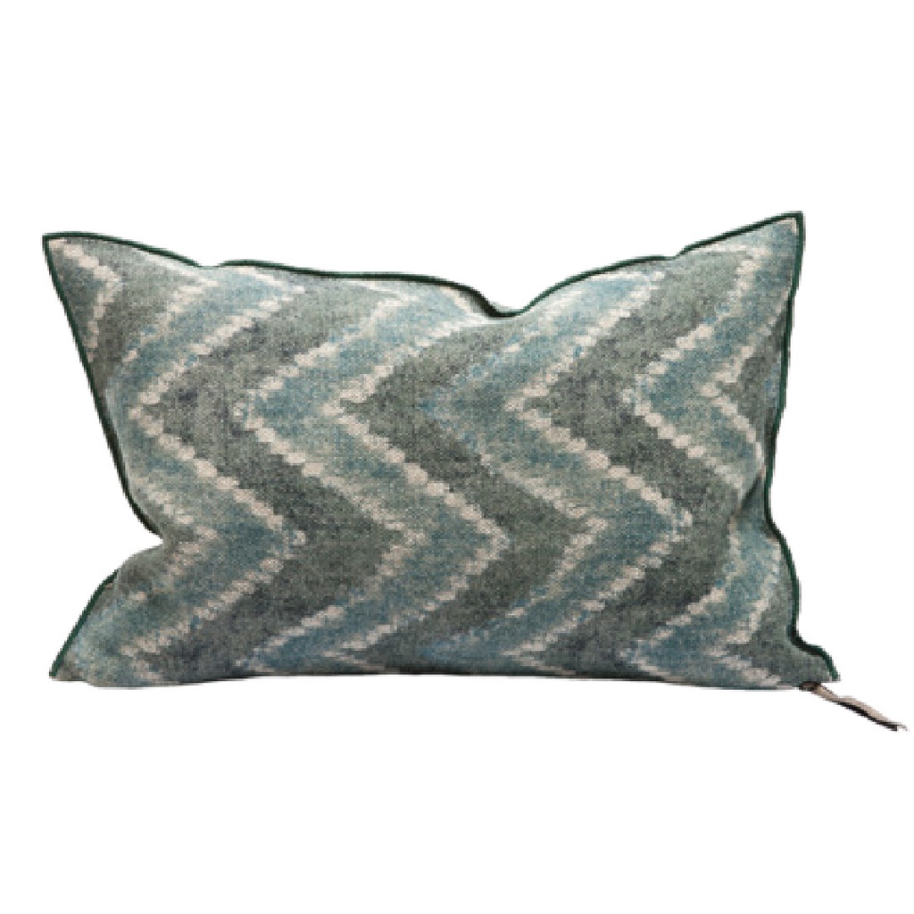 Coussin Vice Versa Lin Wabi-Sabi Imprimé - zanzibar forest (65 x 65 cm)