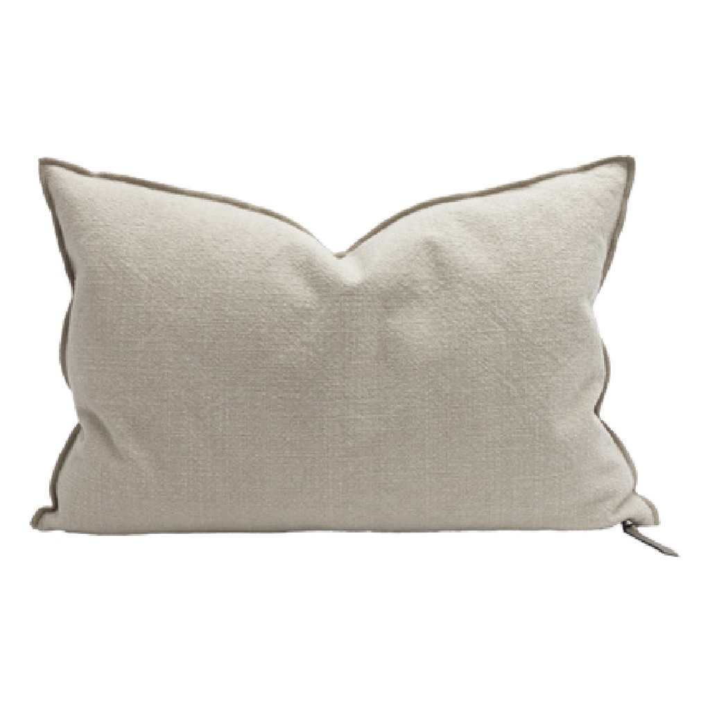 Coussin Vice Versa Toile Towani Upcyclée - beige