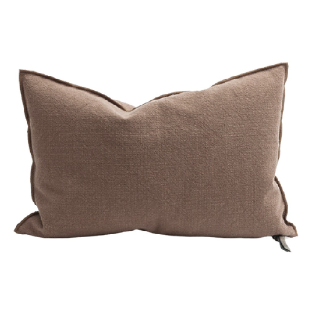 Coussin Vice Versa Toile Towani Upcyclée - blush