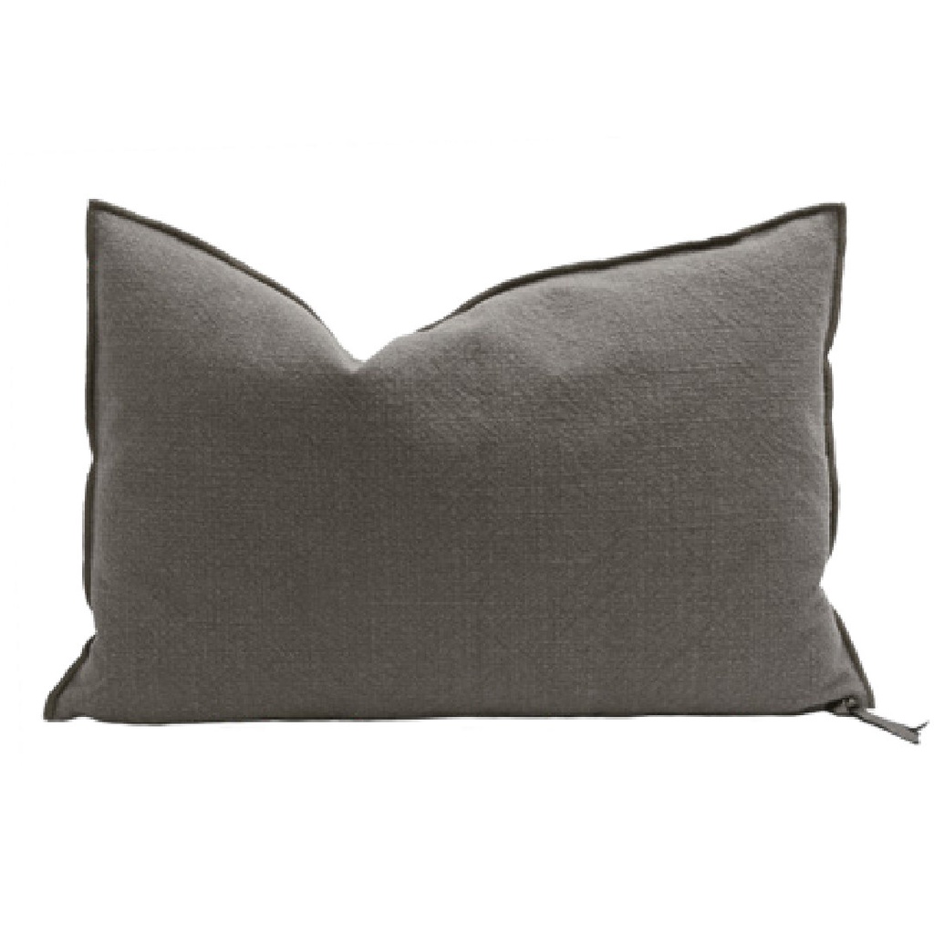 Coussin Vice Versa Toile Towani Upcyclée - écorce (65 x 65 cm)