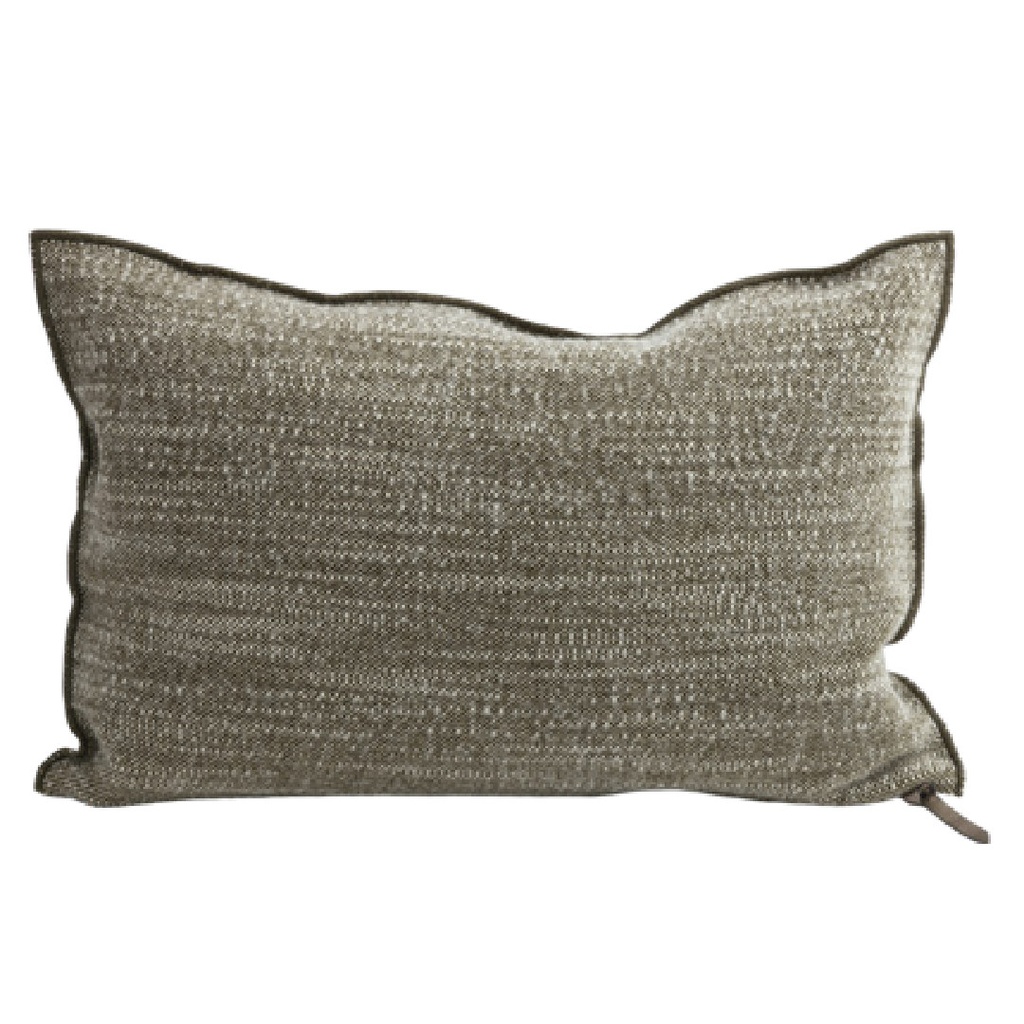 Coussin Vice Versa Toile de Berger - kaki givré