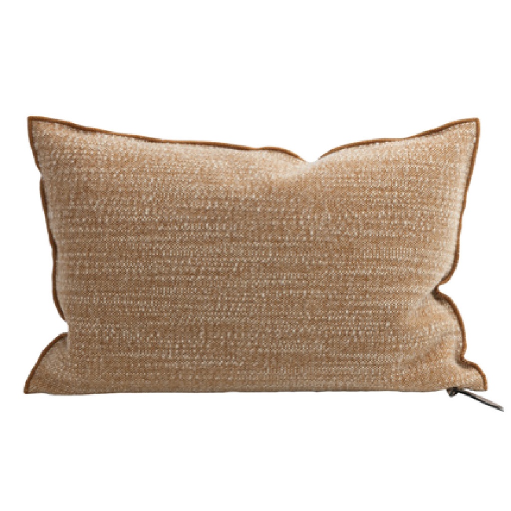 Coussin Vice Versa Toile de Berger - terracotta givré (65 x 65 cm)