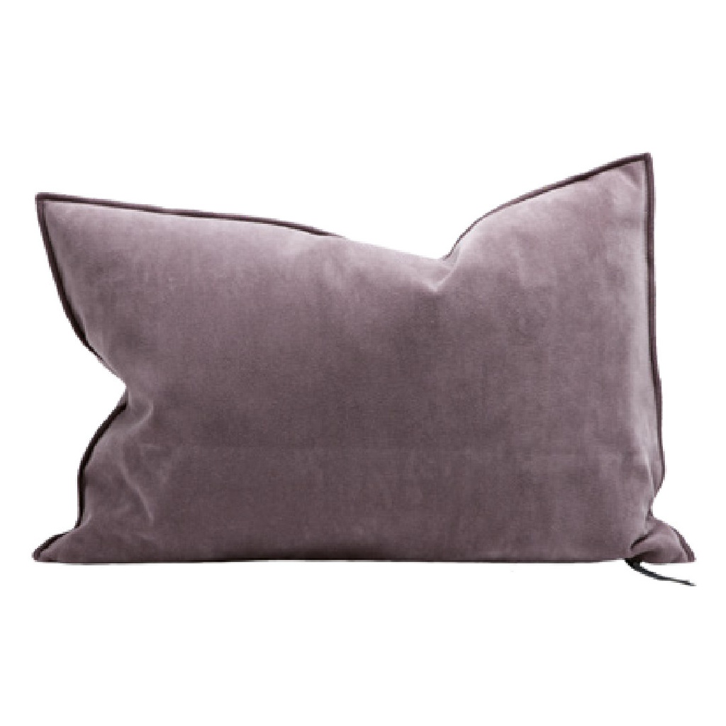 Coussin Vice Versa Velours Vintage - bruyère