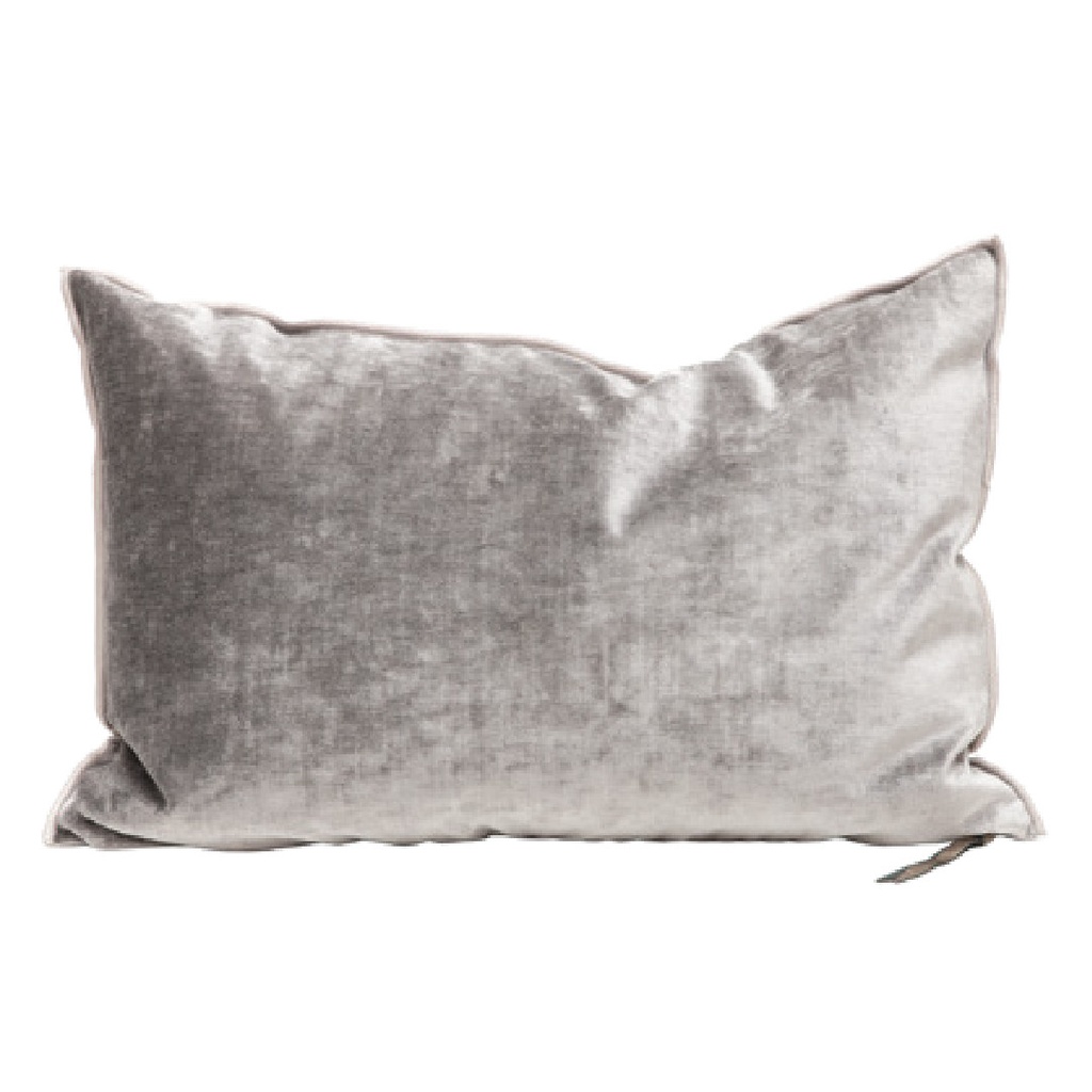 Coussin Vice Versa Velours Royal - ardoise (65 x 65 cm)