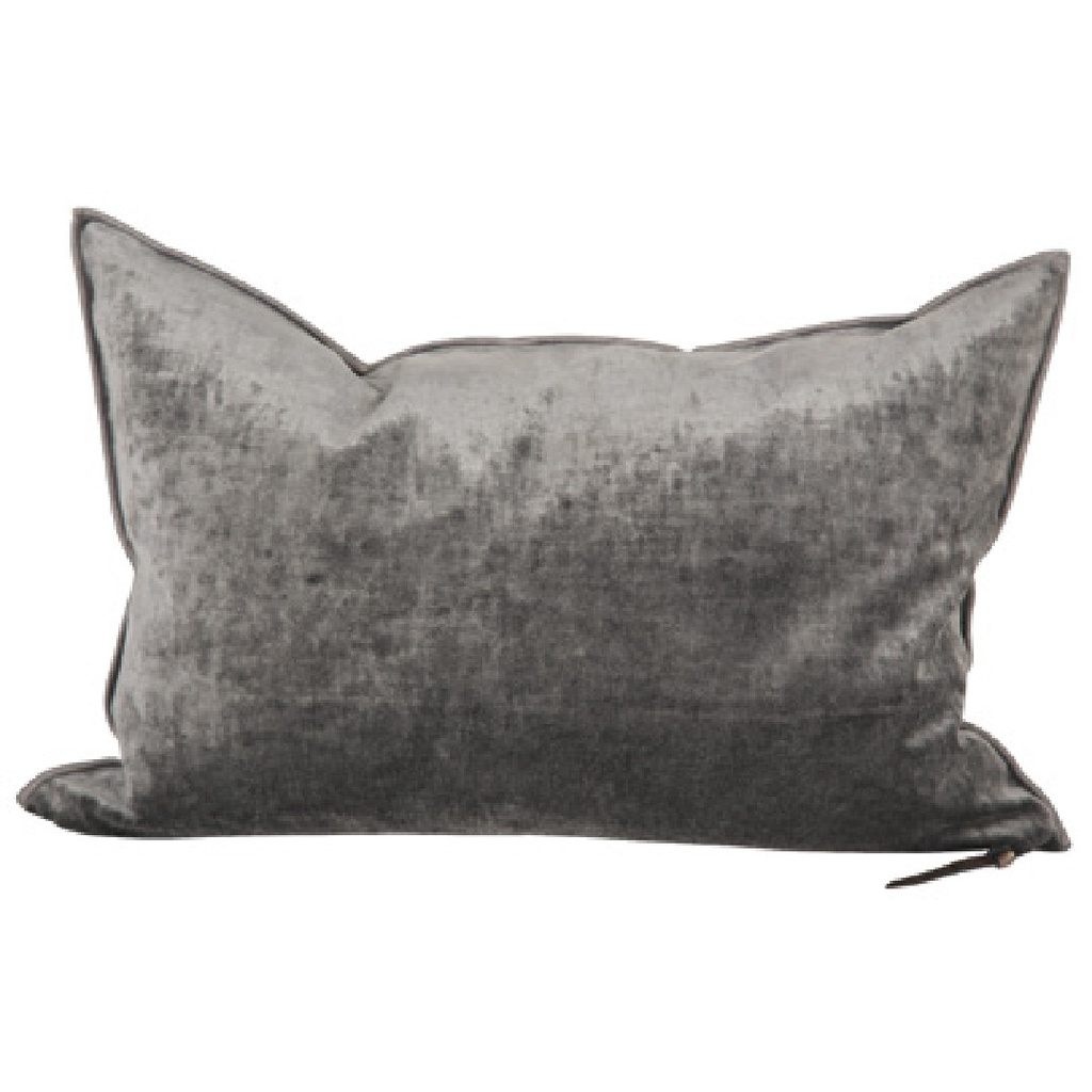 Coussin Vice Versa Velours Royal - anthracite