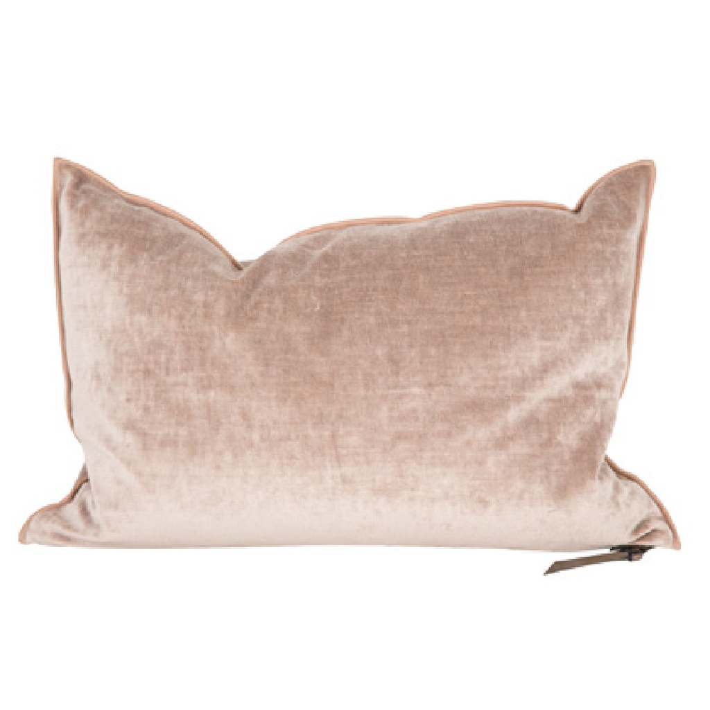 Coussin Vice Versa Velours Royal - blush