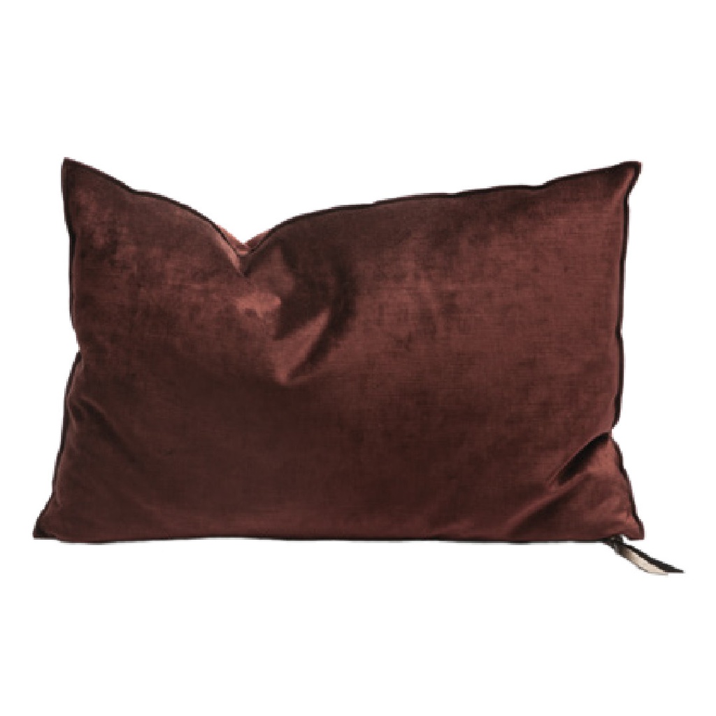 Coussin Vice Versa Velours Royal - chianti