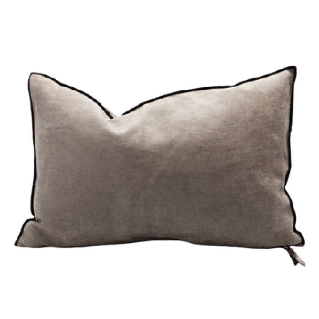 Coussin Vice Versa Chenille Soft Washed - écorce