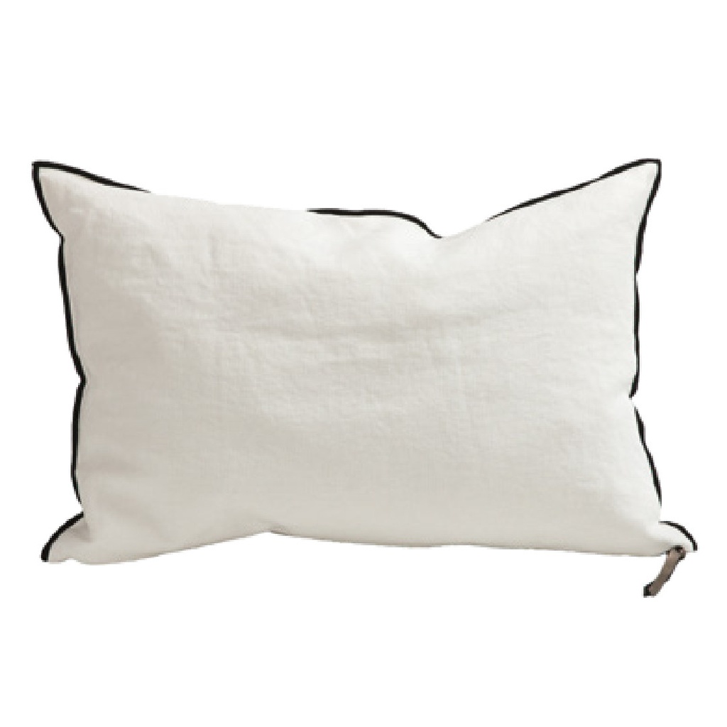 Coussin Vice Versa Chenille Soft Washed - off white (65 x 65 cm)