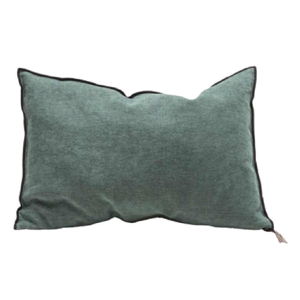Coussin Vice Versa Chenille Soft Washed - canard