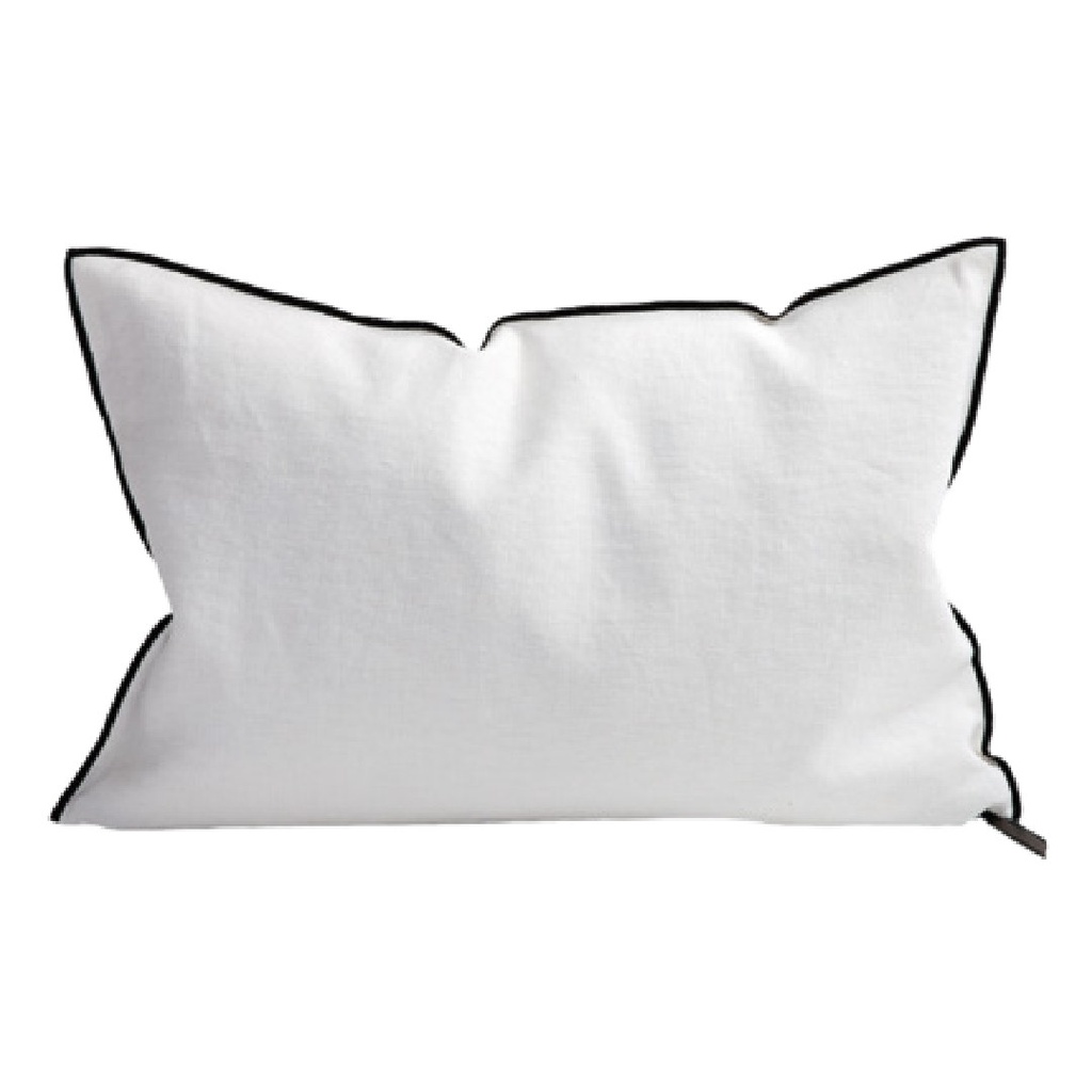 Coussin Vice Versa Lin Stone Washed - blanc
