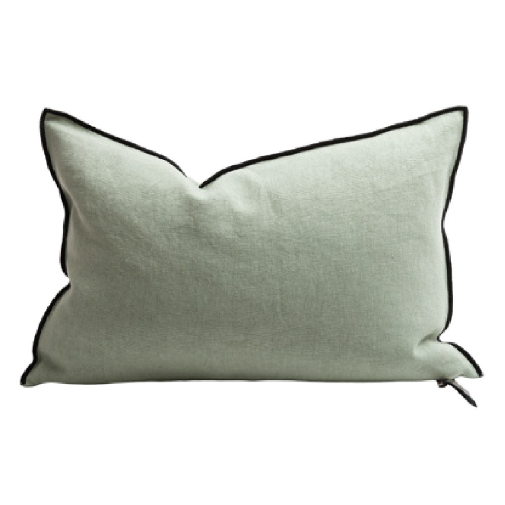 Coussin Vice Versa Lin Stone Washed - sauge
