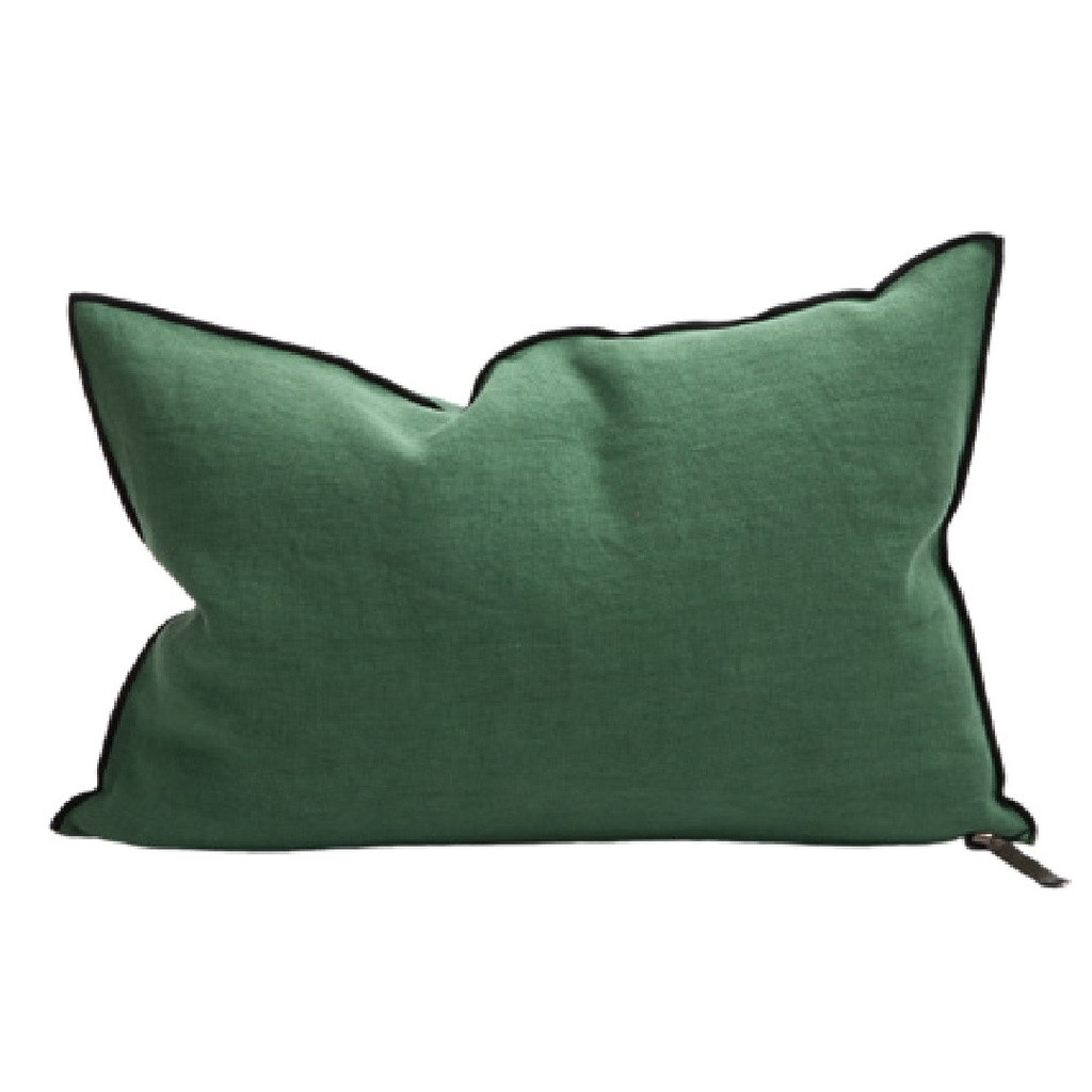 Coussin Vice Versa Lin Stone Washed - cactus (65 x 65 cm)