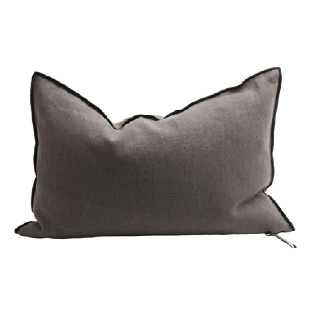 Coussin Vice Versa Lin Stone Washed - castor