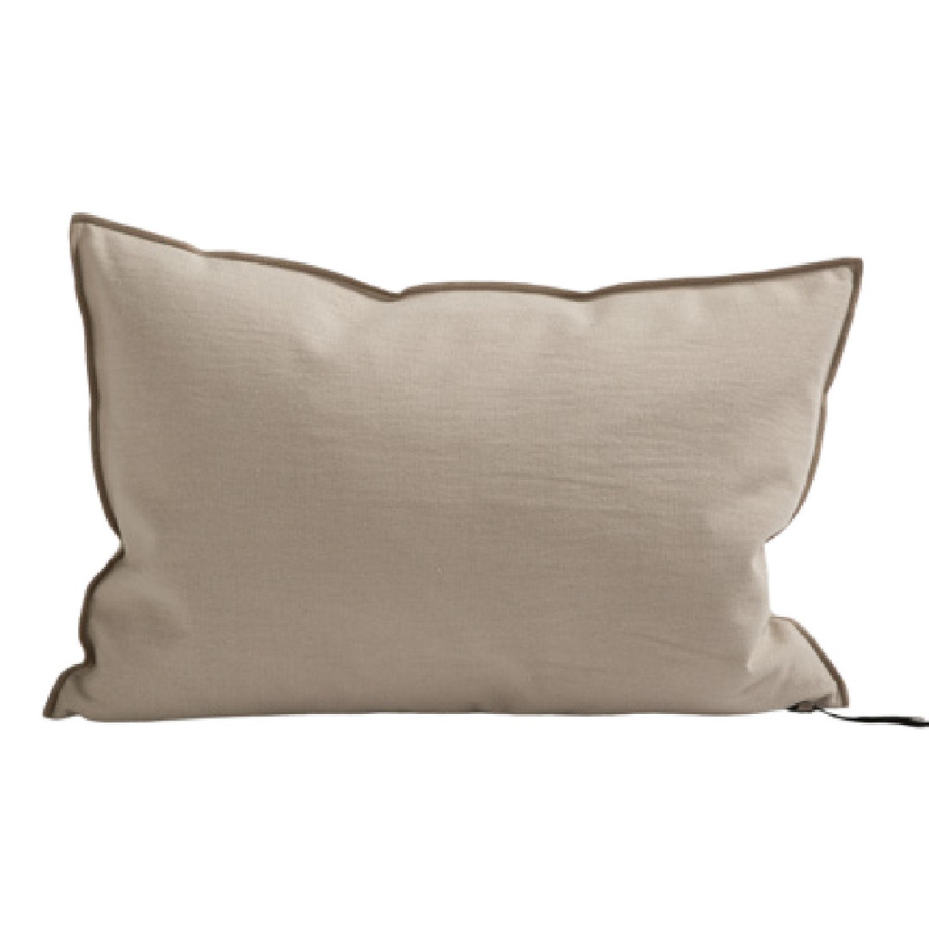 Coussin Vice Versa Toile Métis Upcyclée - beige
